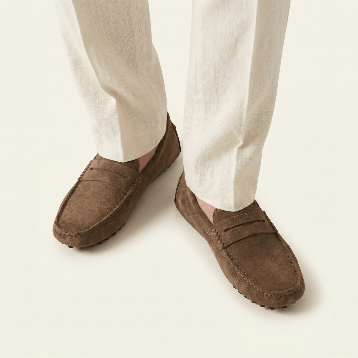 Men's Soft Suede Band Loafer