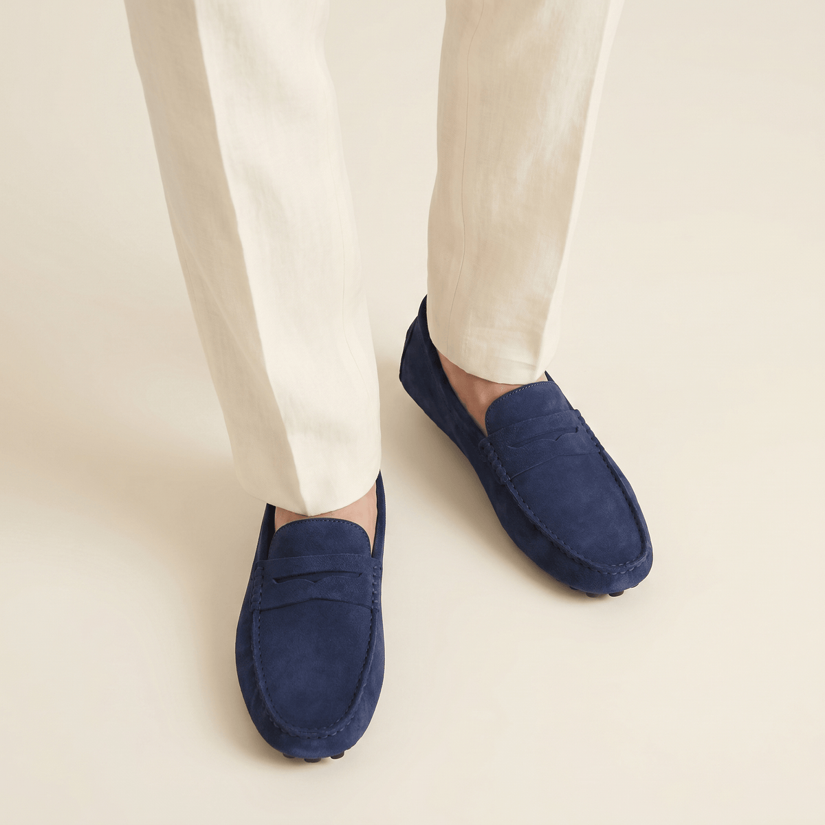 Men's Soft Suede Band Loafer