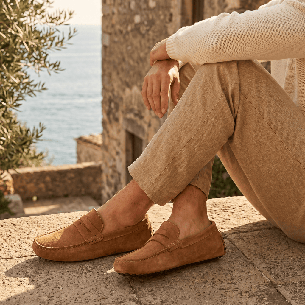 Men's Soft Suede Band Loafer