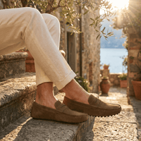 Men's Soft Suede Band Loafer