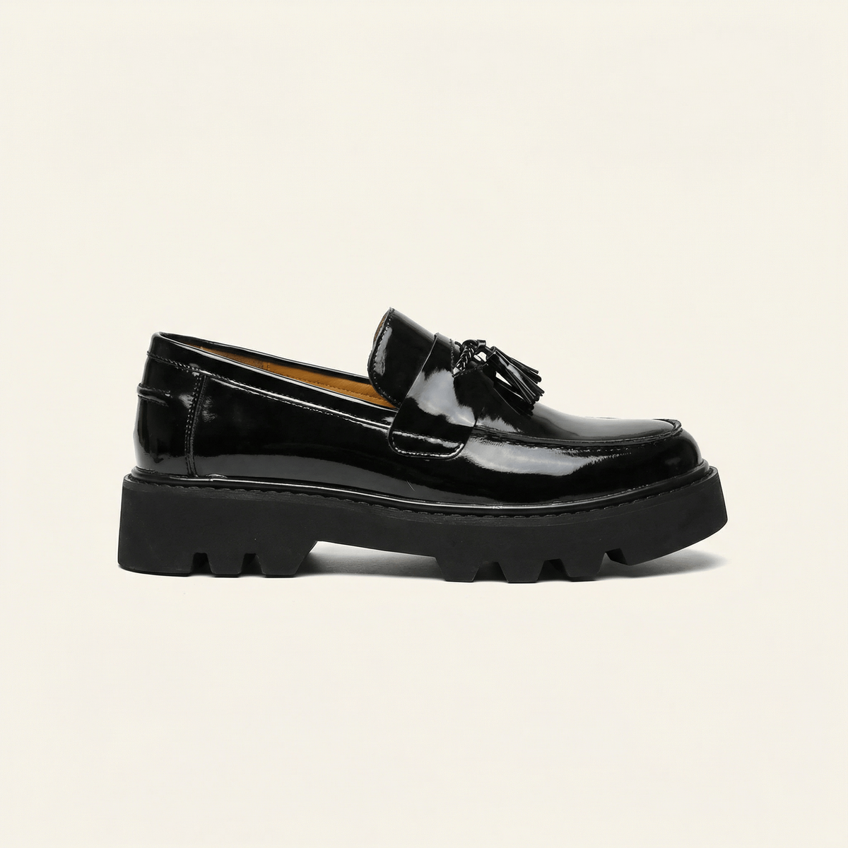 Women's Patent Platform Tassel Loafer