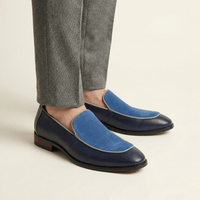 Two-Tone Leather Slip-On Loafer