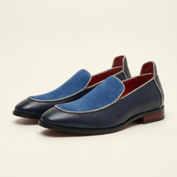 Two-Tone Leather Slip-On Loafer