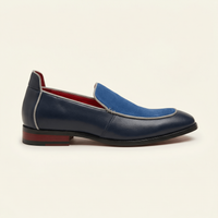 Two-Tone Leather Slip-On Loafer