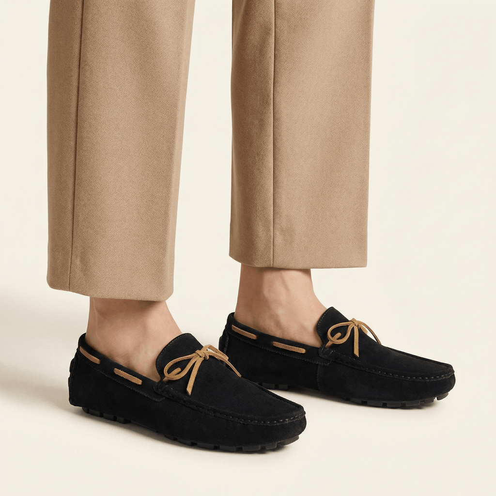 Driving-Style Loafer with Decorative Lace