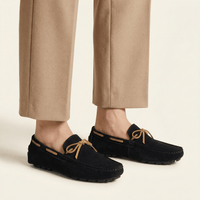 Driving-Style Loafer with Decorative Lace