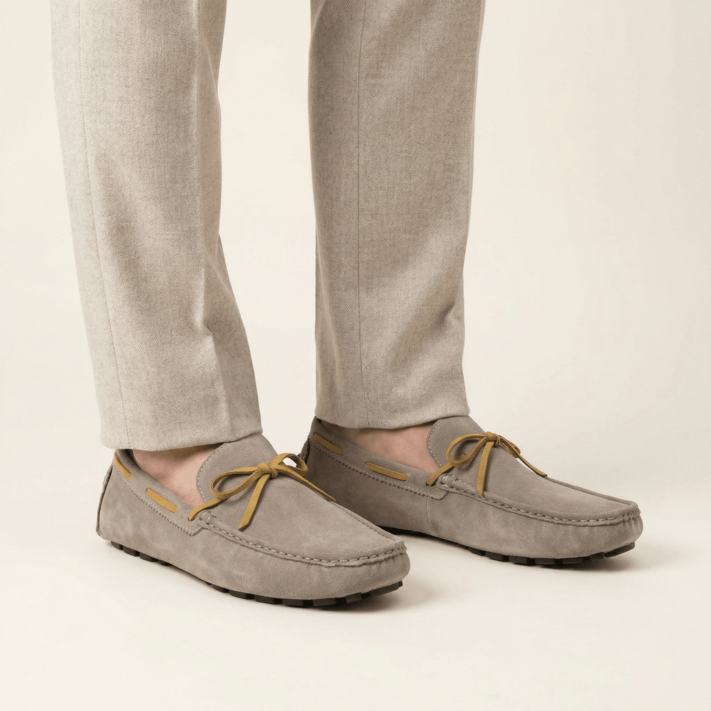 Driving-Style Loafer with Decorative Lace