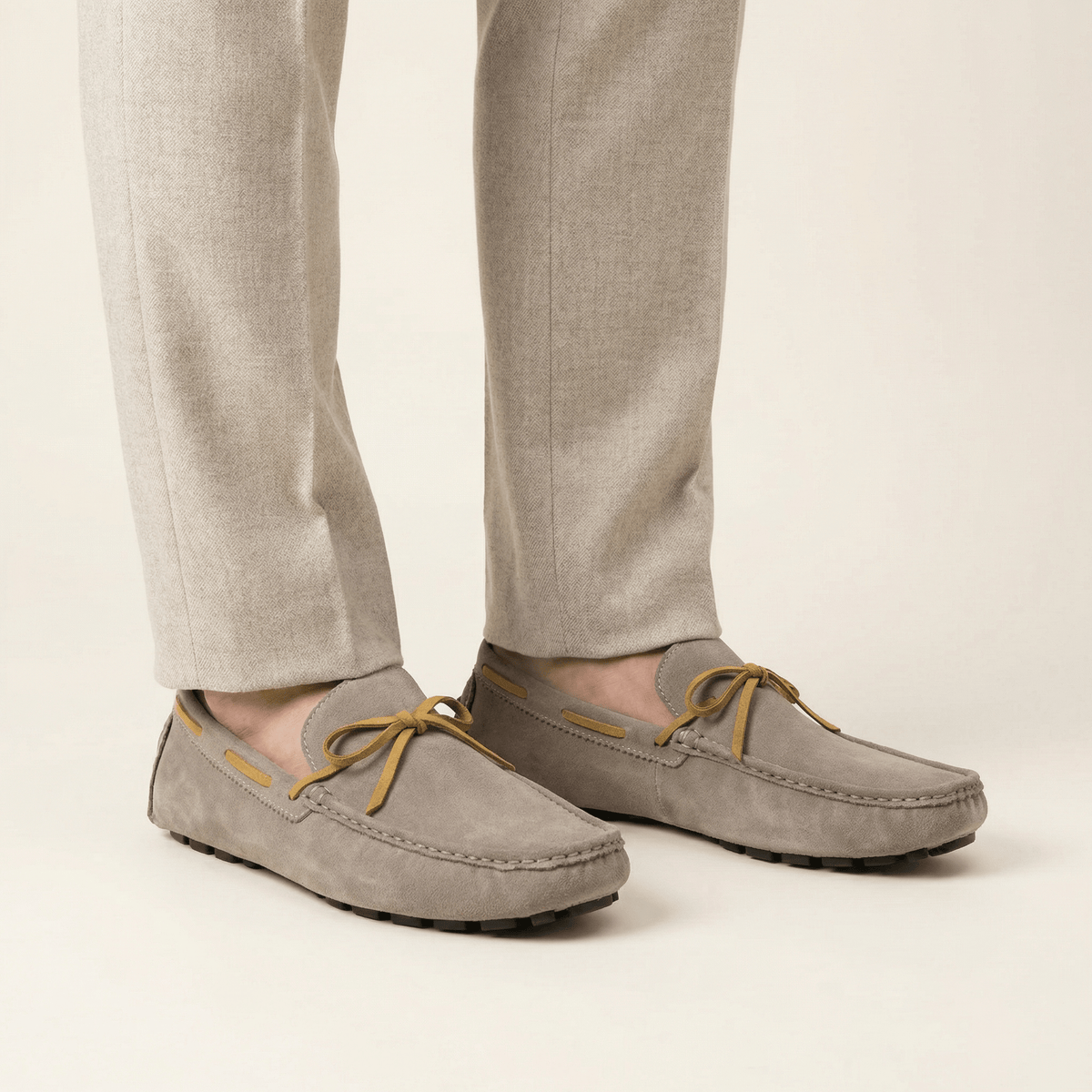 Driving-Style Loafer with Decorative Lace