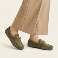 Driving-Style Loafer with Decorative Lace