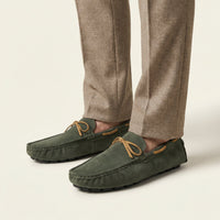 Driving-Style Loafer with Decorative Lace