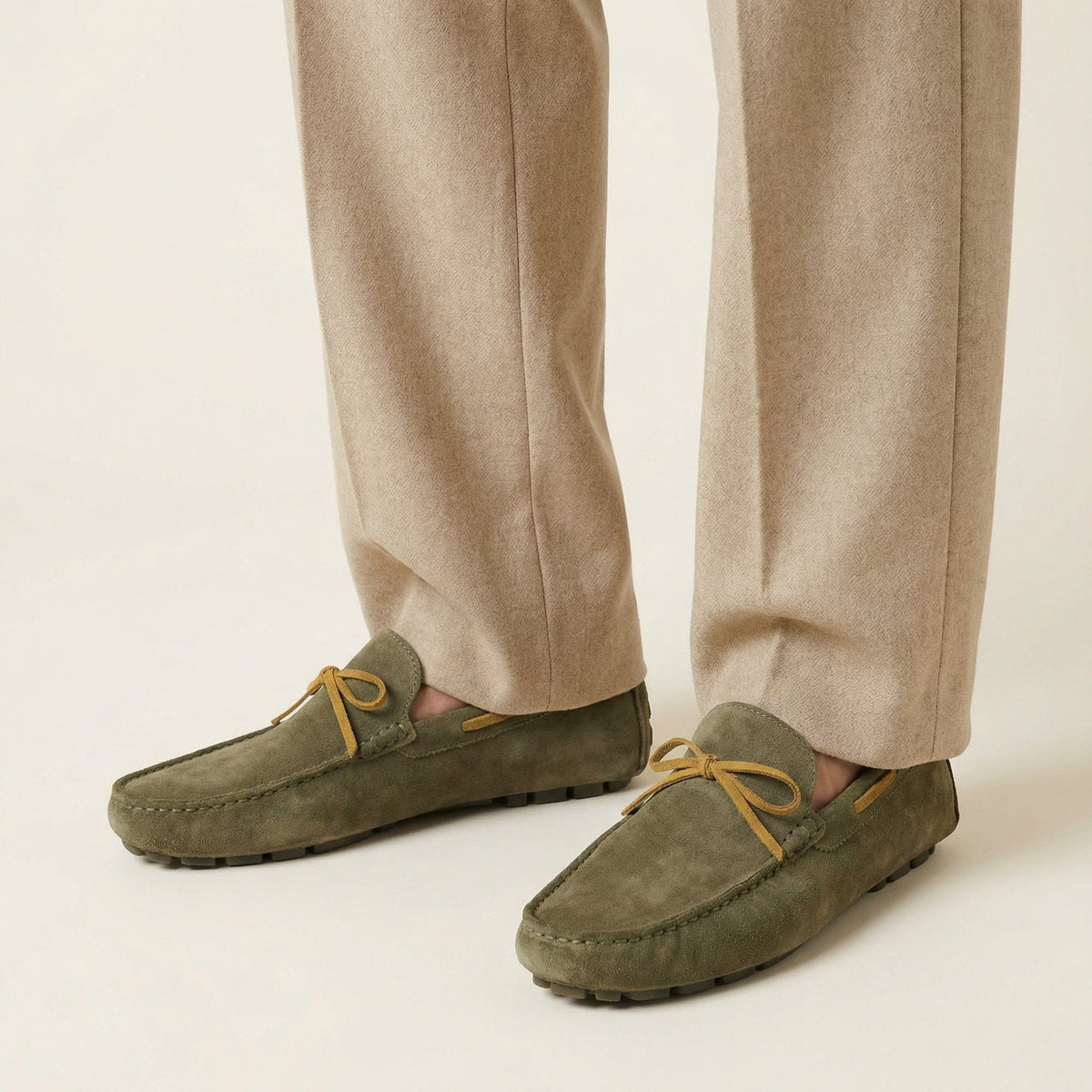 Driving-Style Loafer with Decorative Lace