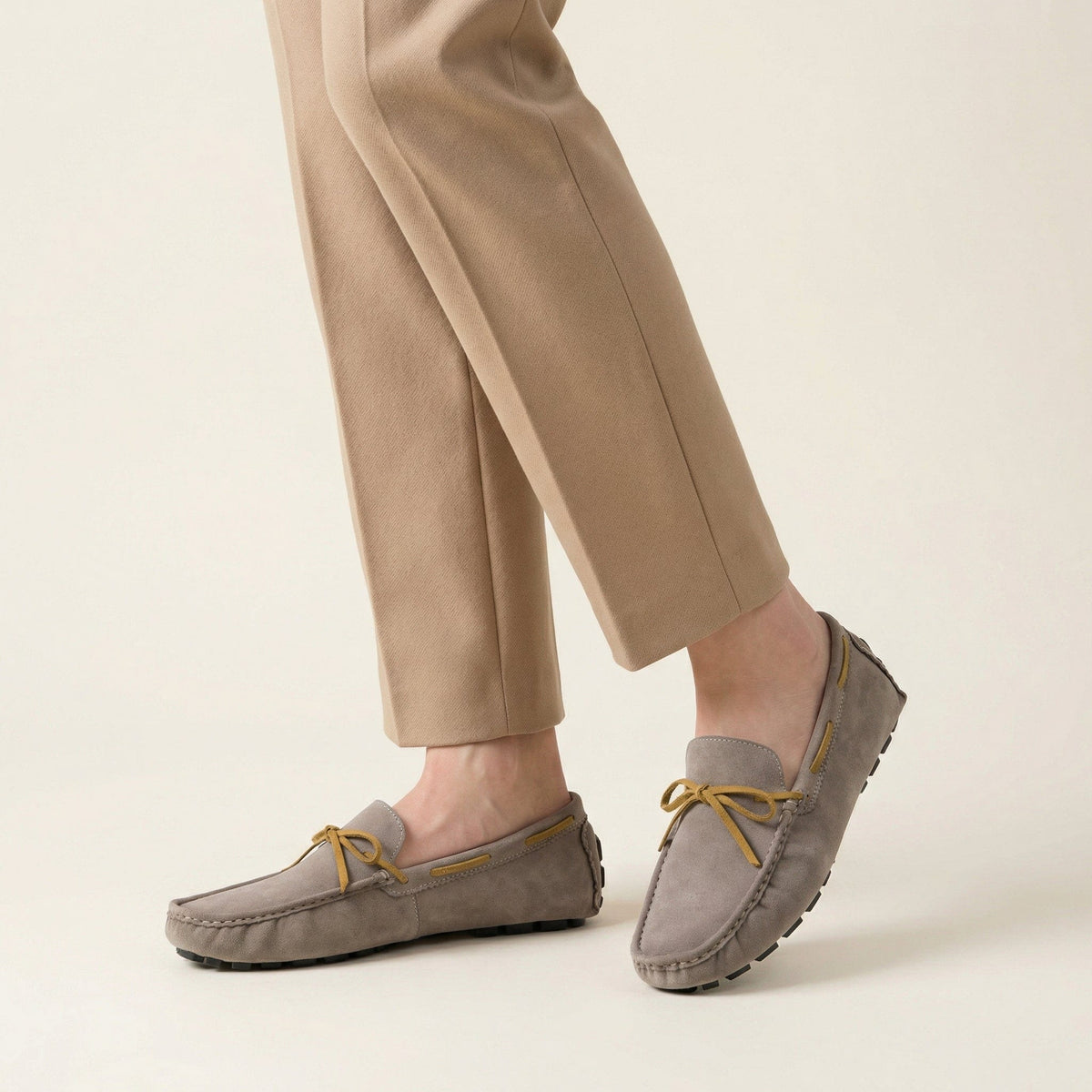 Driving-Style Loafer with Decorative Lace
