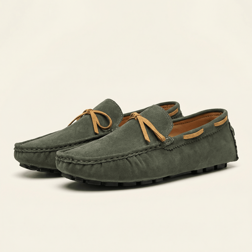 Driving-Style Loafer with Decorative Lace
