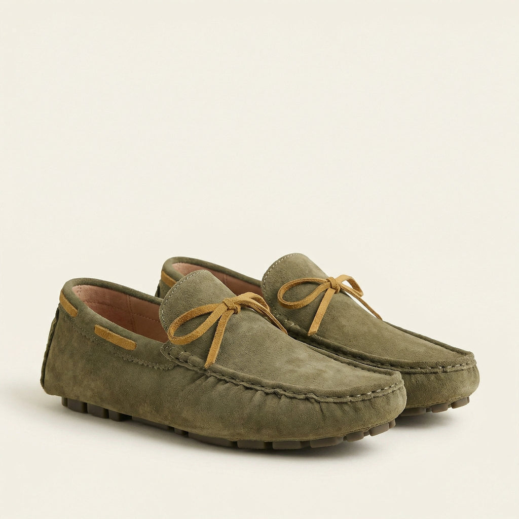 Driving-Style Loafer with Decorative Lace