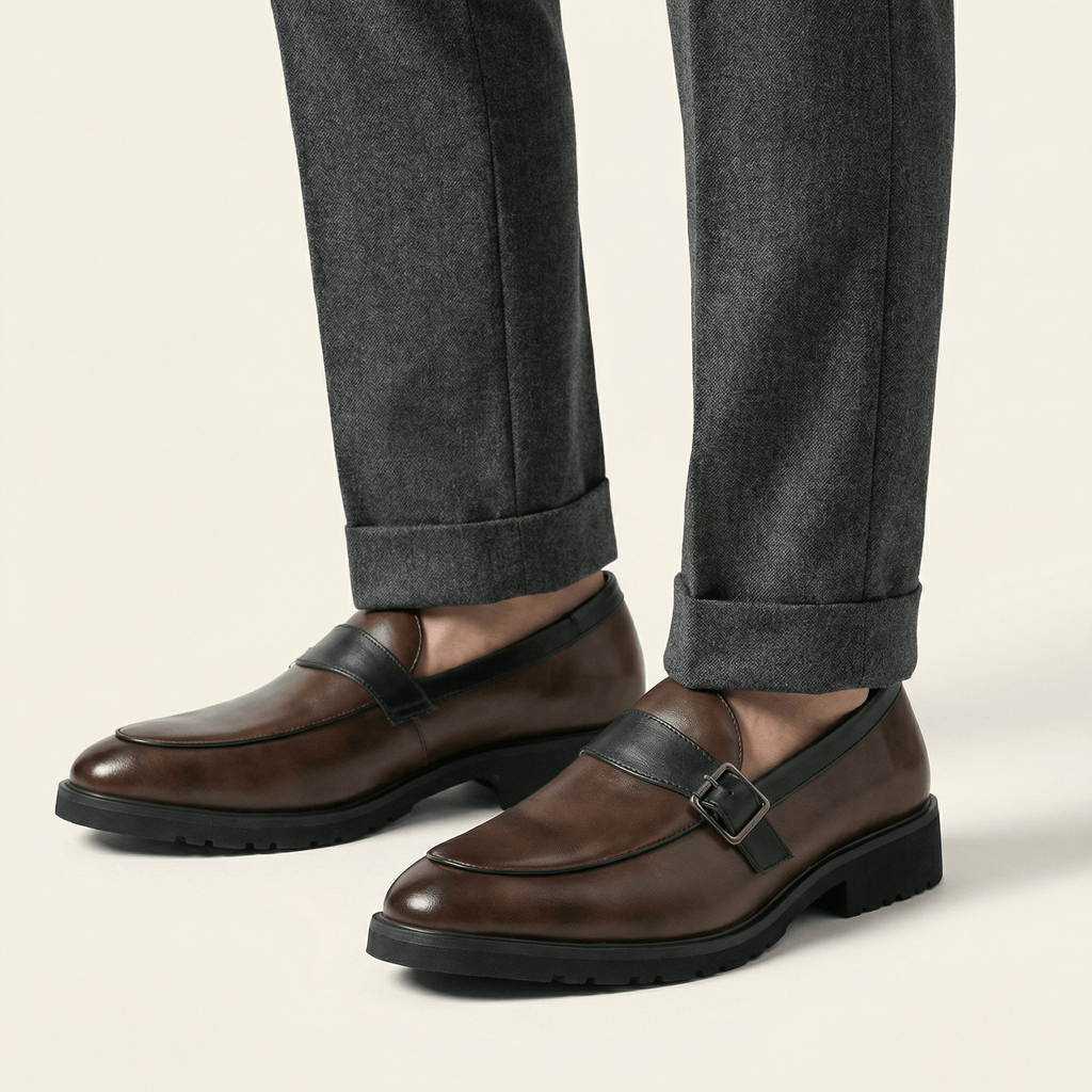 Buckled Monk-Strap Loafer
