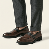 Buckled Monk-Strap Loafer