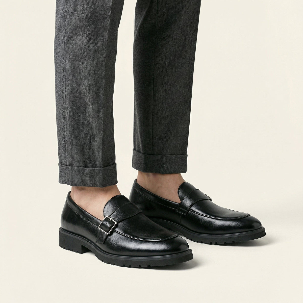 Buckled Monk-Strap Loafer