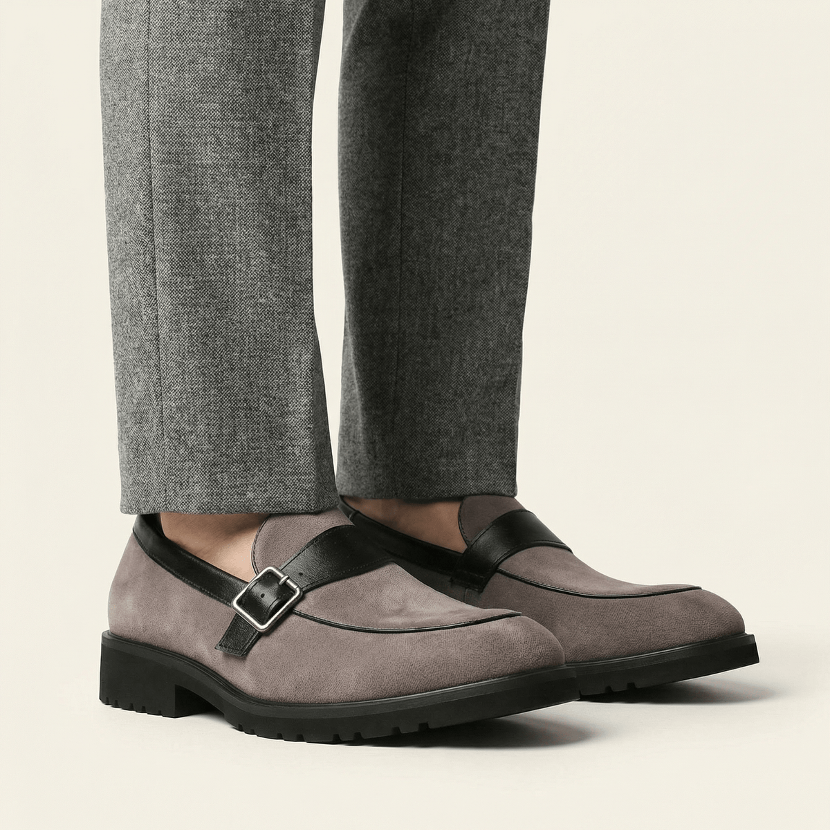 Buckled Monk-Strap Loafer
